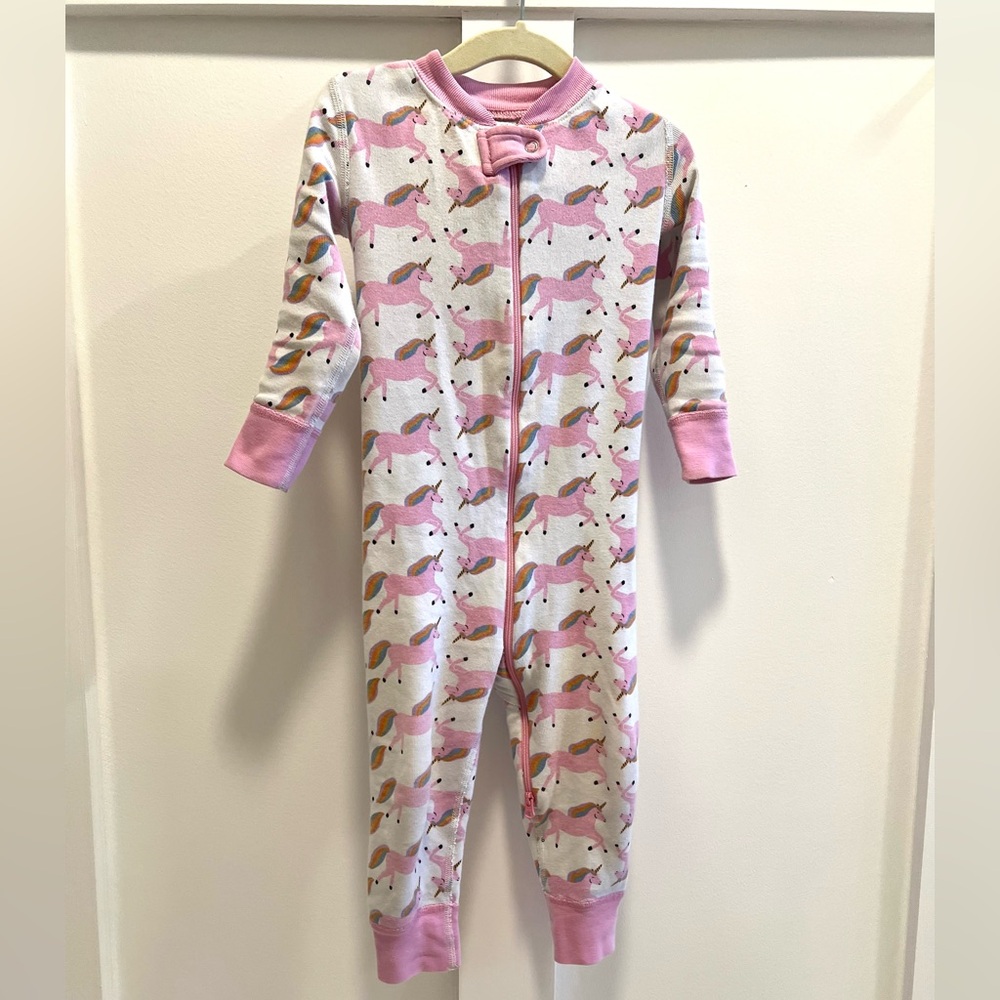 Hanna Andersson Pink Unicorn Footie